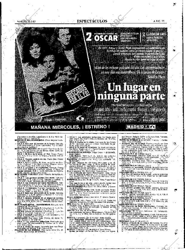 ABC MADRID 28-03-1989 página 91
