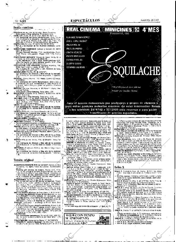 ABC MADRID 28-03-1989 página 92