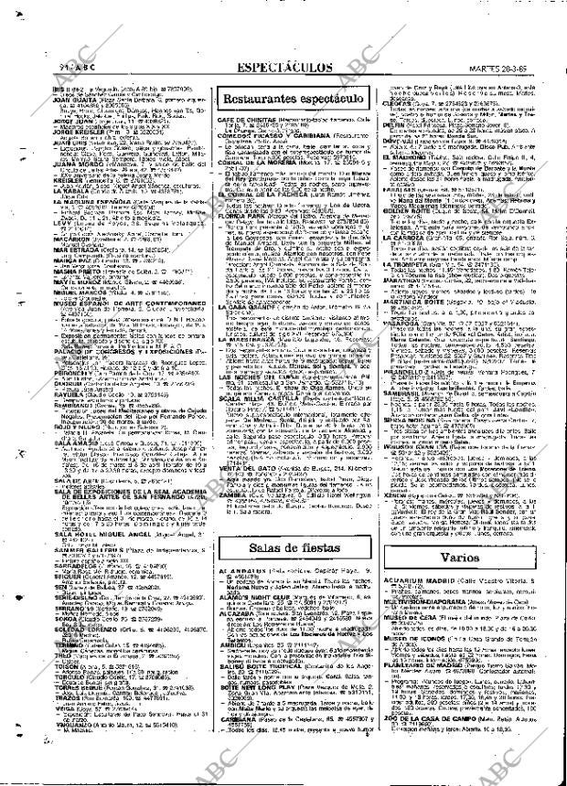 ABC MADRID 28-03-1989 página 94