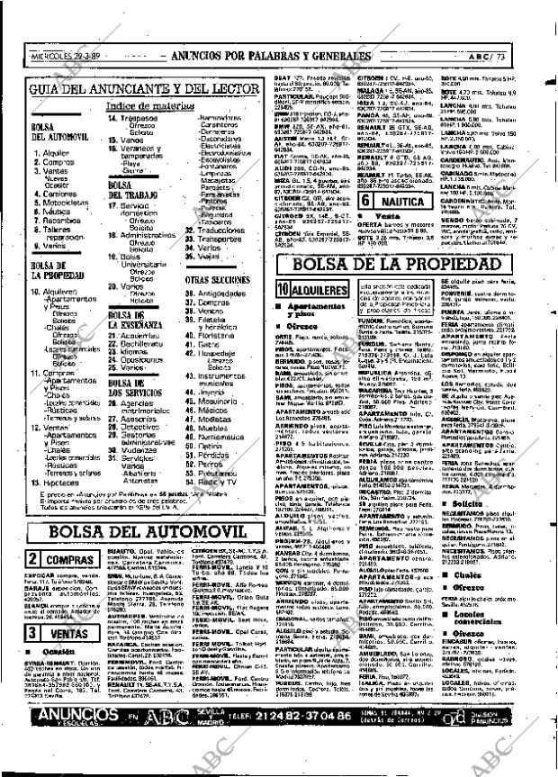 ABC SEVILLA 29-03-1989 página 73