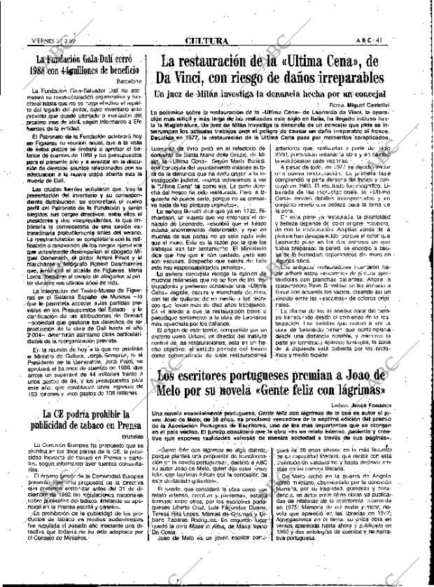 ABC MADRID 31-03-1989 página 41