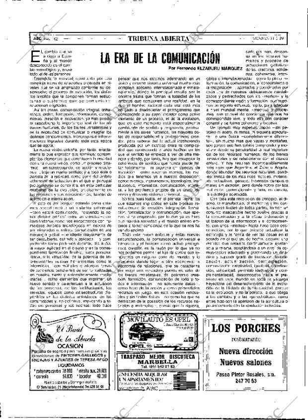 ABC MADRID 31-03-1989 página 42