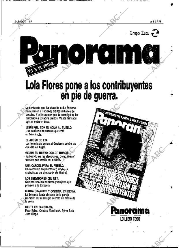 ABC MADRID 01-04-1989 página 79