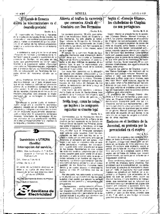 ABC SEVILLA 06-04-1989 página 44