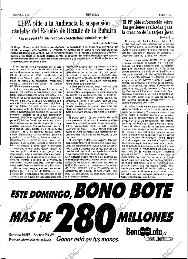 ABC SEVILLA 06-04-1989 página 45