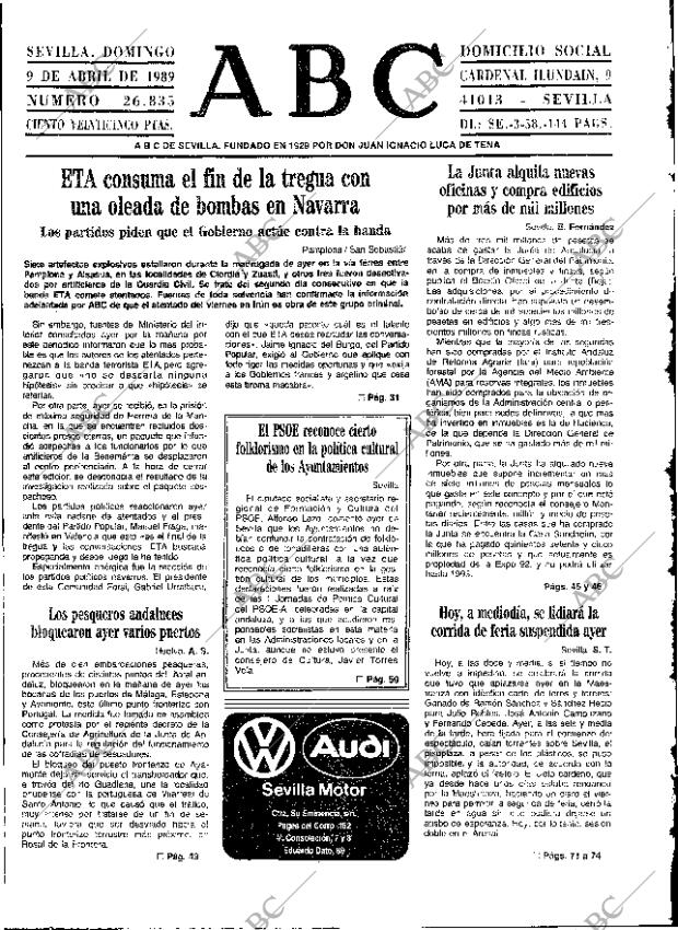 ABC SEVILLA 09-04-1989 página 25
