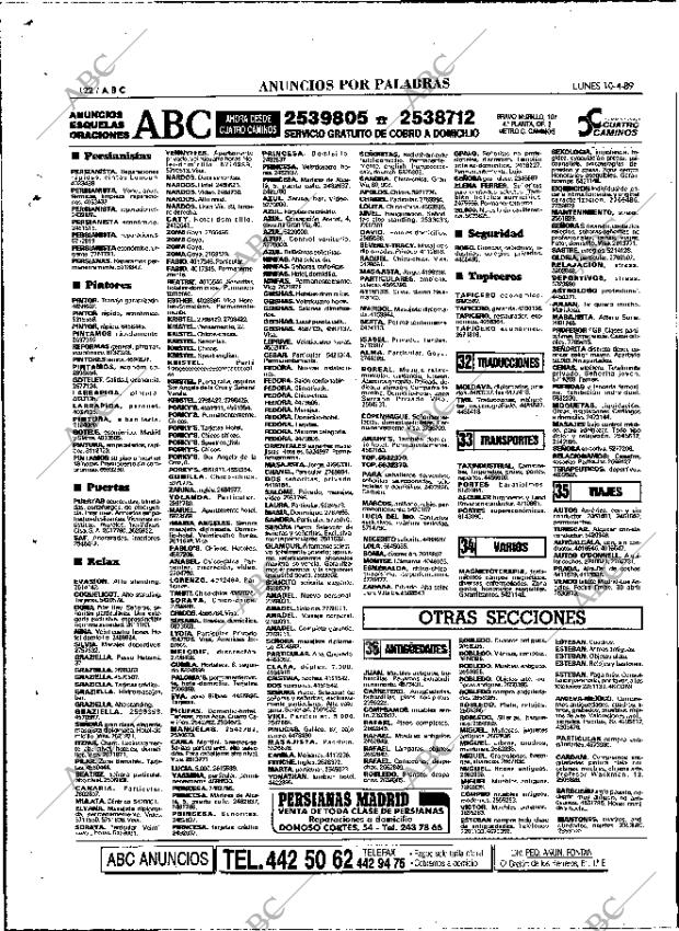 ABC MADRID 10-04-1989 página 122
