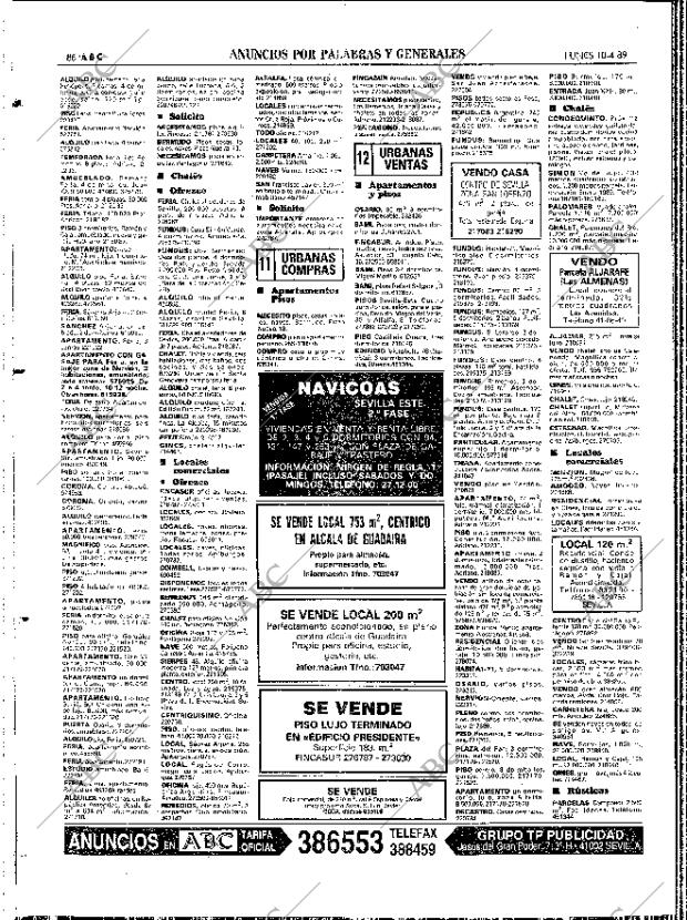 ABC SEVILLA 10-04-1989 página 88