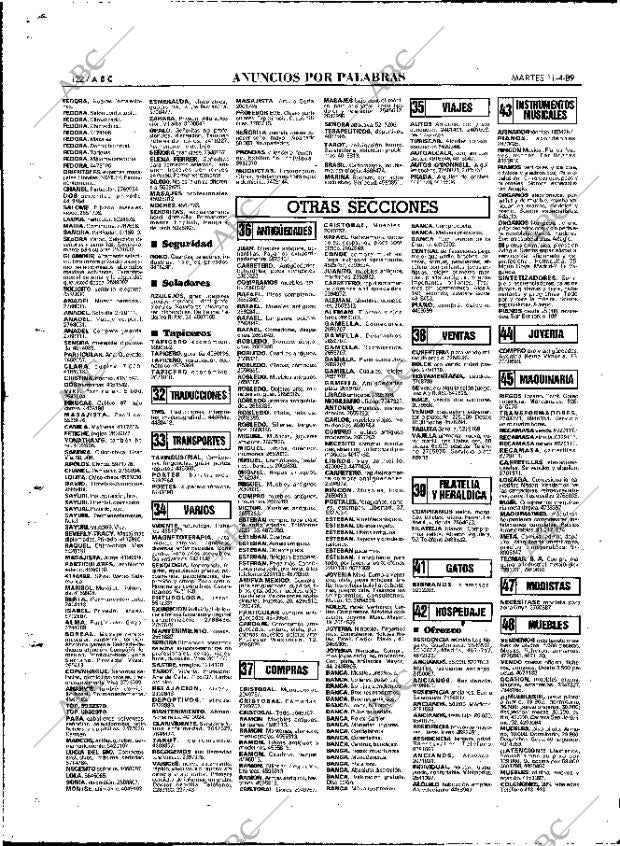 ABC MADRID 11-04-1989 página 122