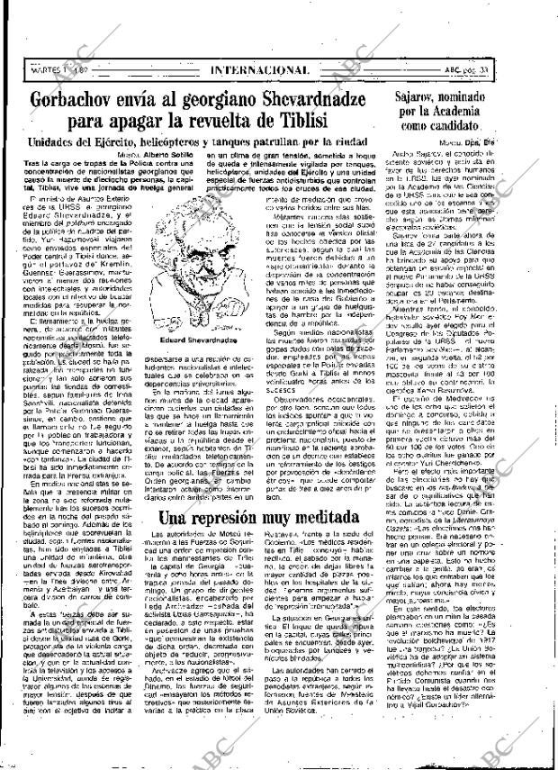 ABC MADRID 11-04-1989 página 33
