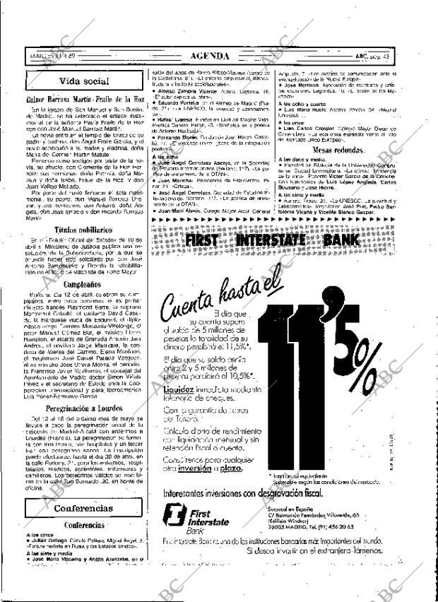 ABC MADRID 11-04-1989 página 43