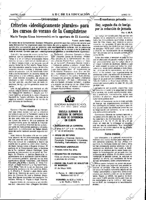 ABC MADRID 11-04-1989 página 51