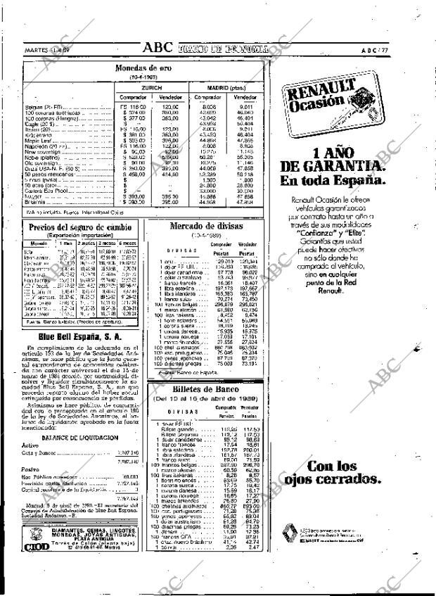 ABC MADRID 11-04-1989 página 77