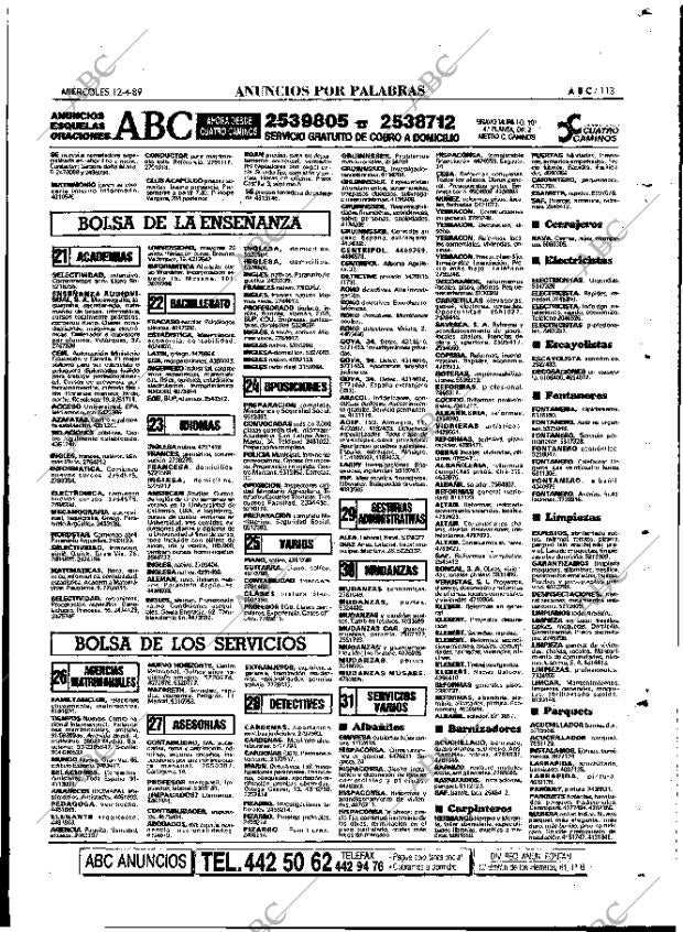 ABC MADRID 12-04-1989 página 113