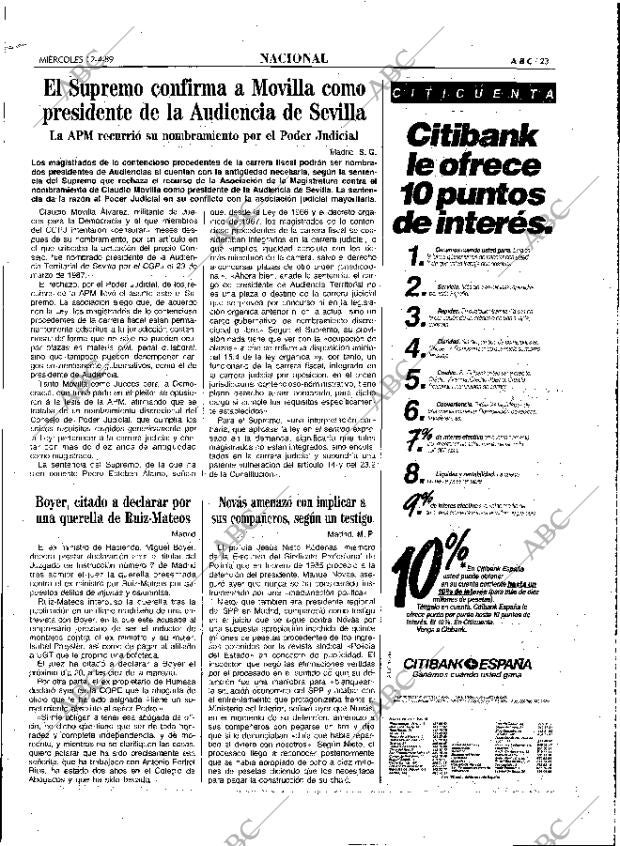 ABC MADRID 12-04-1989 página 23