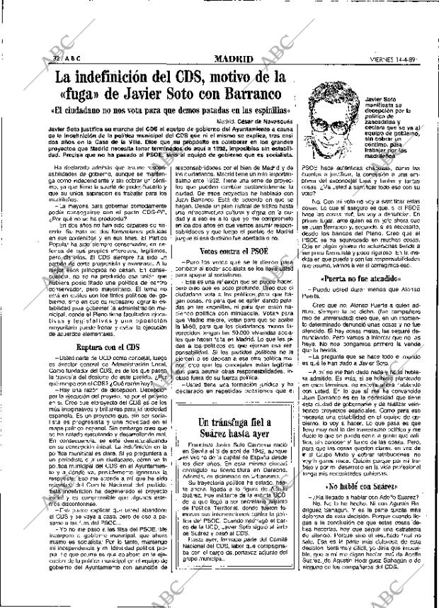 ABC MADRID 14-04-1989 página 32