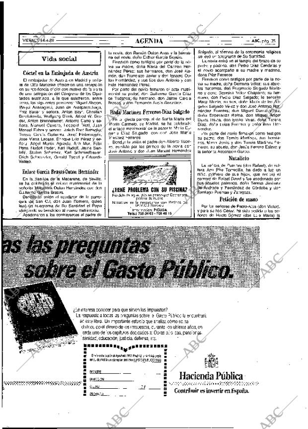 ABC MADRID 14-04-1989 página 35