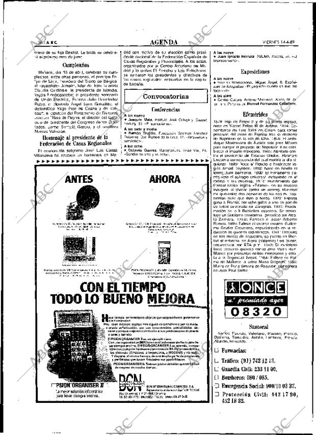 ABC MADRID 14-04-1989 página 36