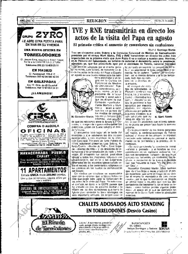 ABC MADRID 14-04-1989 página 40