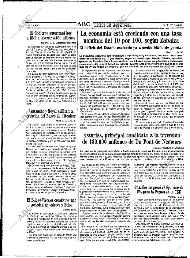 ABC MADRID 14-04-1989 página 46