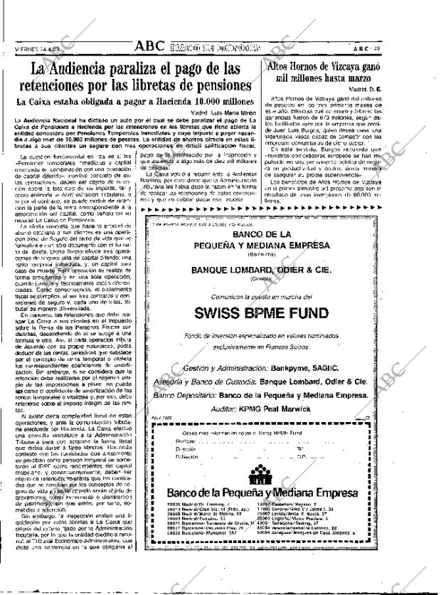 ABC MADRID 14-04-1989 página 49
