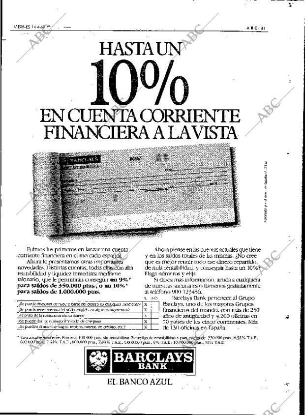 ABC MADRID 14-04-1989 página 81