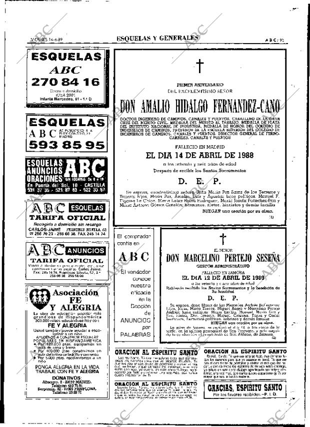 ABC MADRID 14-04-1989 página 95