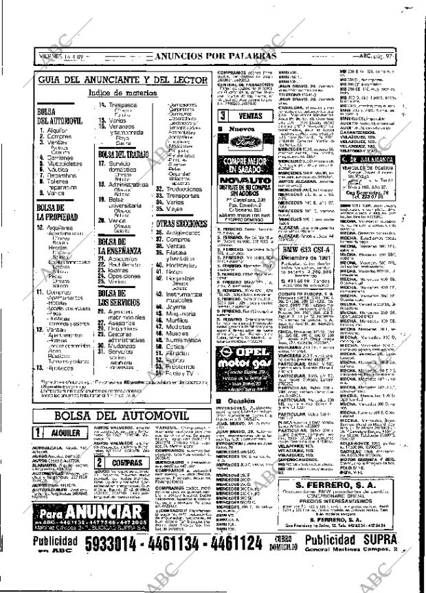 ABC MADRID 14-04-1989 página 97