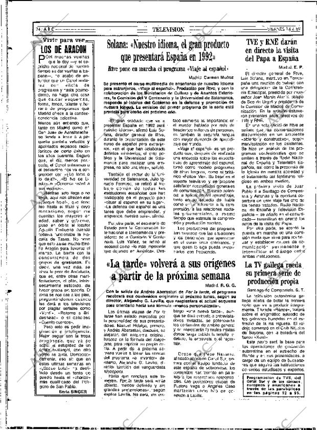 ABC SEVILLA 14-04-1989 página 74