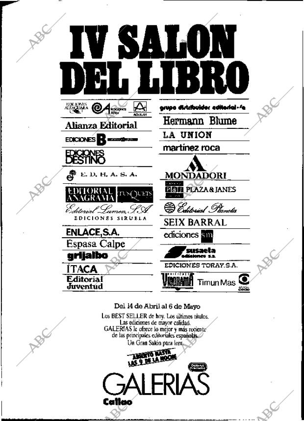 ABC MADRID 15-04-1989 página 10