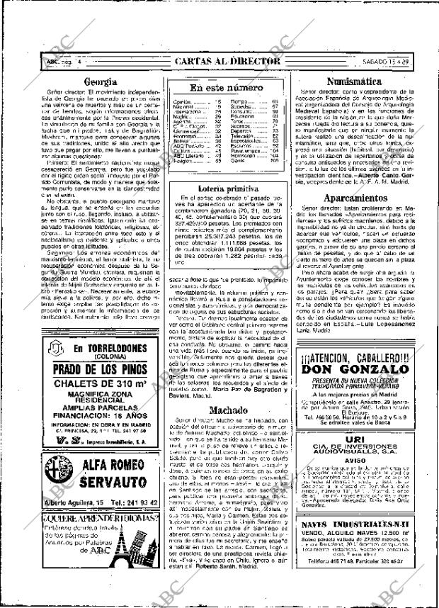 ABC MADRID 15-04-1989 página 14