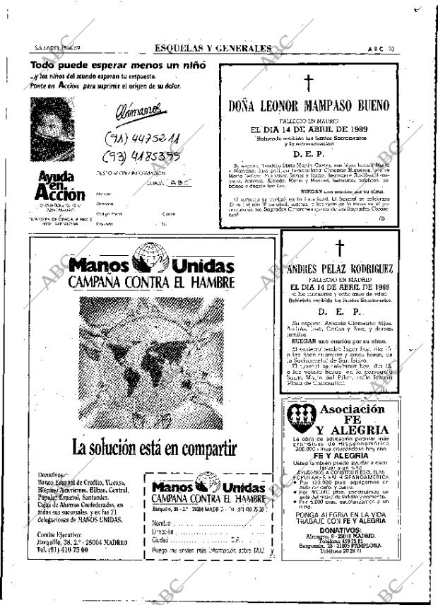 ABC MADRID 15-04-1989 página 93