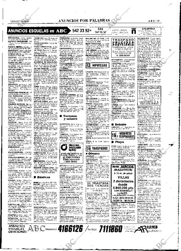 ABC MADRID 15-04-1989 página 99
