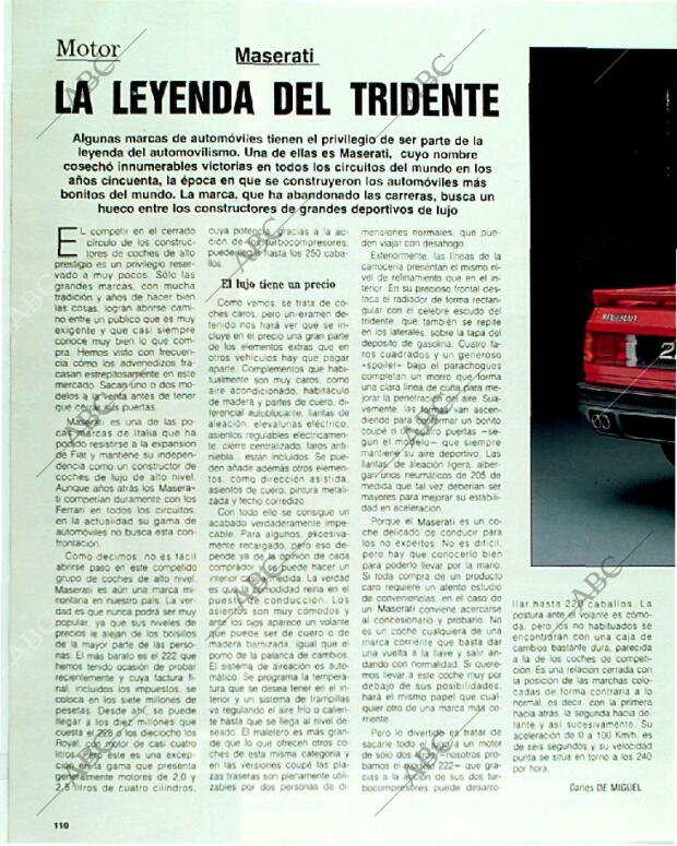 BLANCO Y NEGRO MADRID 16-04-1989 página 110