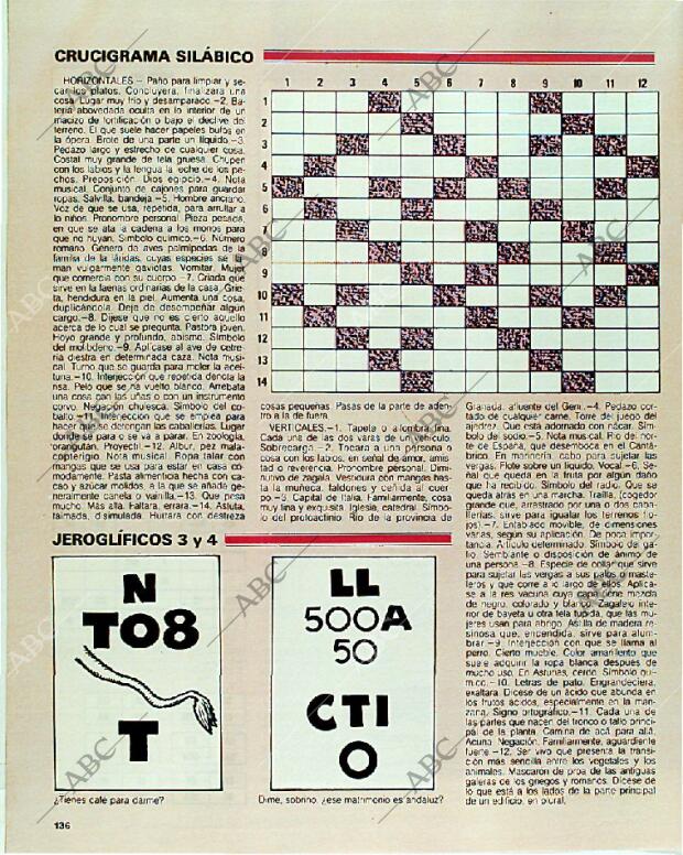 BLANCO Y NEGRO MADRID 16-04-1989 página 136