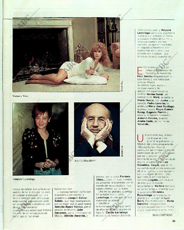 BLANCO Y NEGRO MADRID 16-04-1989 página 53