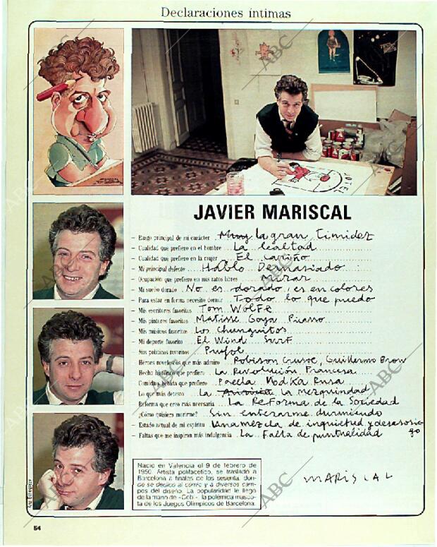 BLANCO Y NEGRO MADRID 16-04-1989 página 54