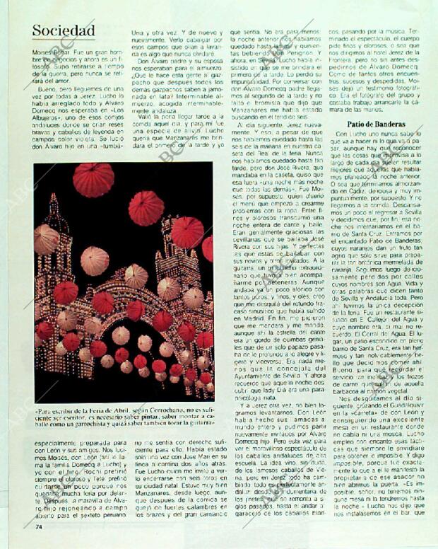 BLANCO Y NEGRO MADRID 16-04-1989 página 74