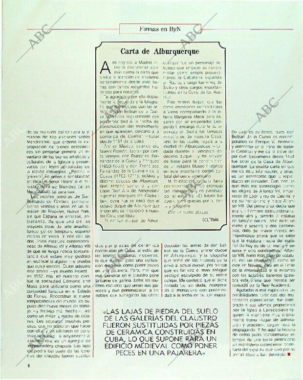 BLANCO Y NEGRO MADRID 16-04-1989 página 8