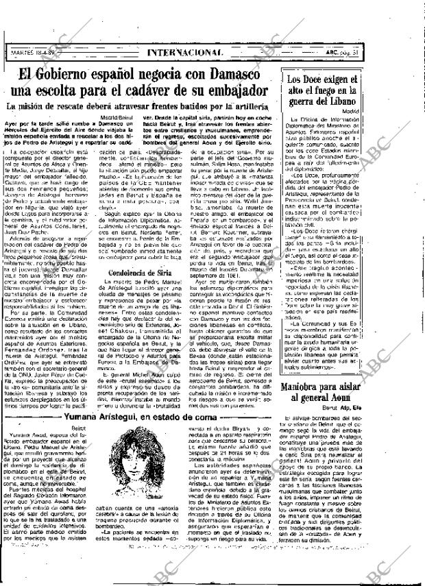 ABC MADRID 18-04-1989 página 31