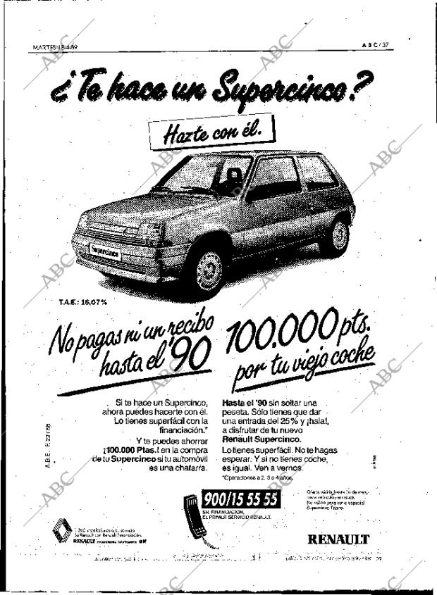 ABC MADRID 18-04-1989 página 37