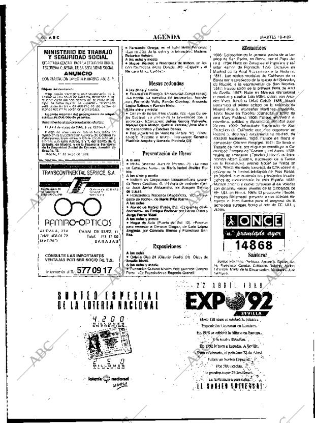 ABC MADRID 18-04-1989 página 44