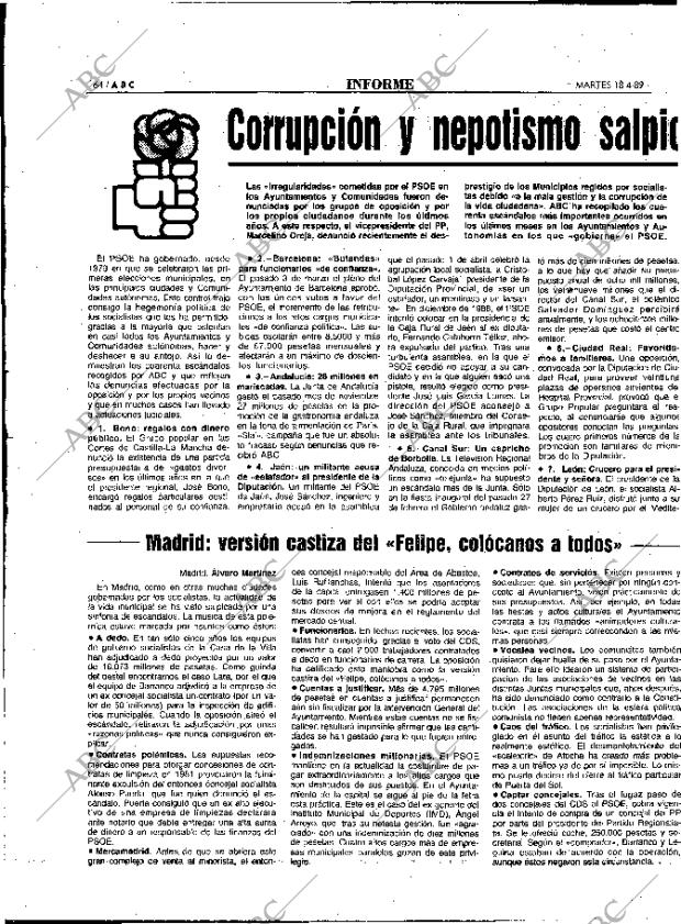 ABC MADRID 18-04-1989 página 64