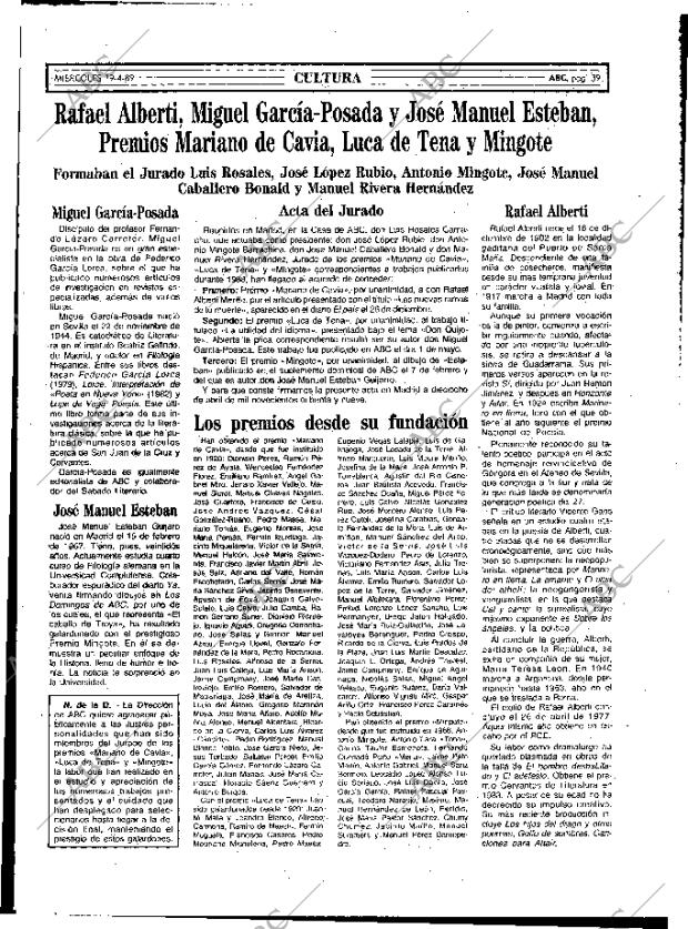 ABC MADRID 19-04-1989 página 39