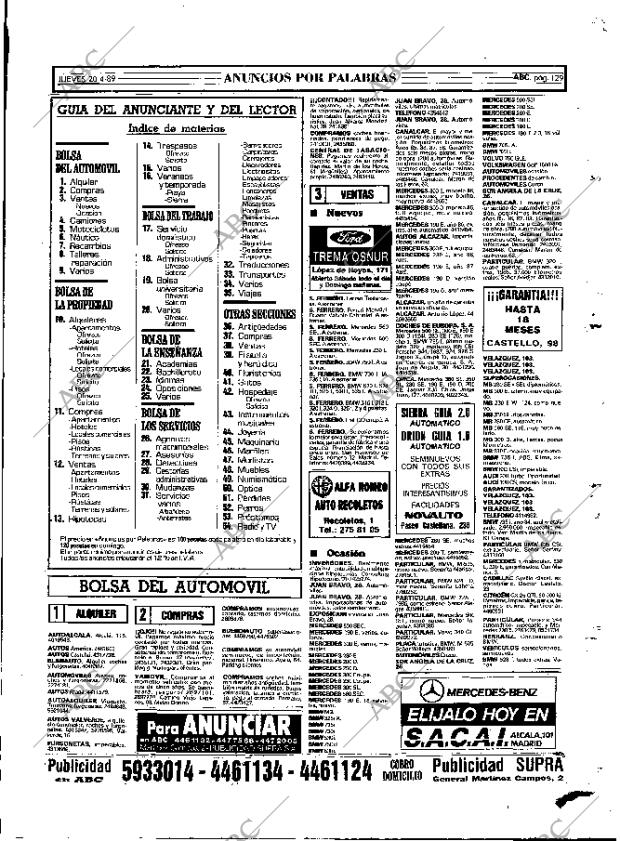 ABC MADRID 20-04-1989 página 129