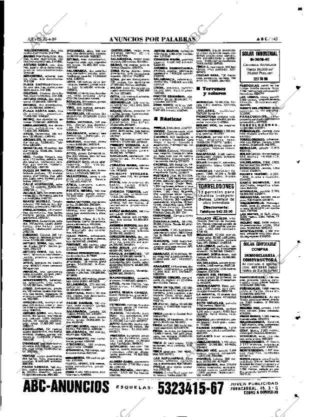 ABC MADRID 20-04-1989 página 143