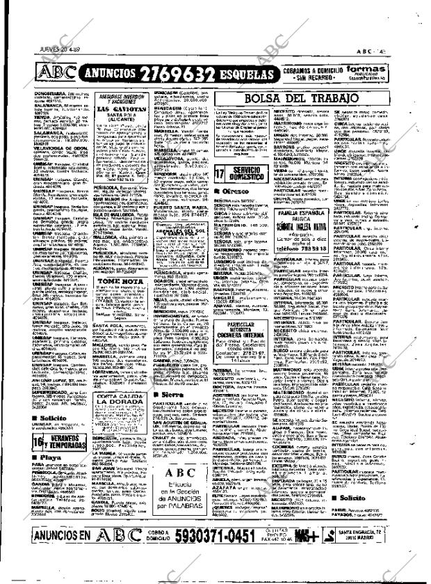 ABC MADRID 20-04-1989 página 145