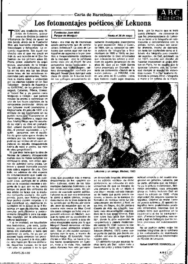 ABC MADRID 20-04-1989 página 27