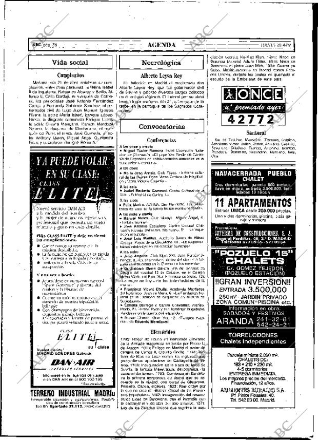 ABC MADRID 20-04-1989 página 56