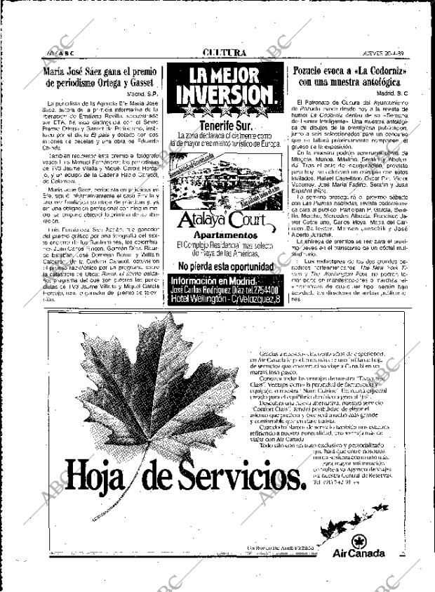 ABC MADRID 20-04-1989 página 60